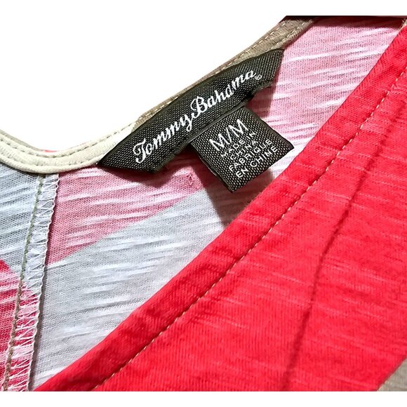 Tommy Bahama Women's /M Multi-Colored Striped Cotton Dress - Picture 5 of 10